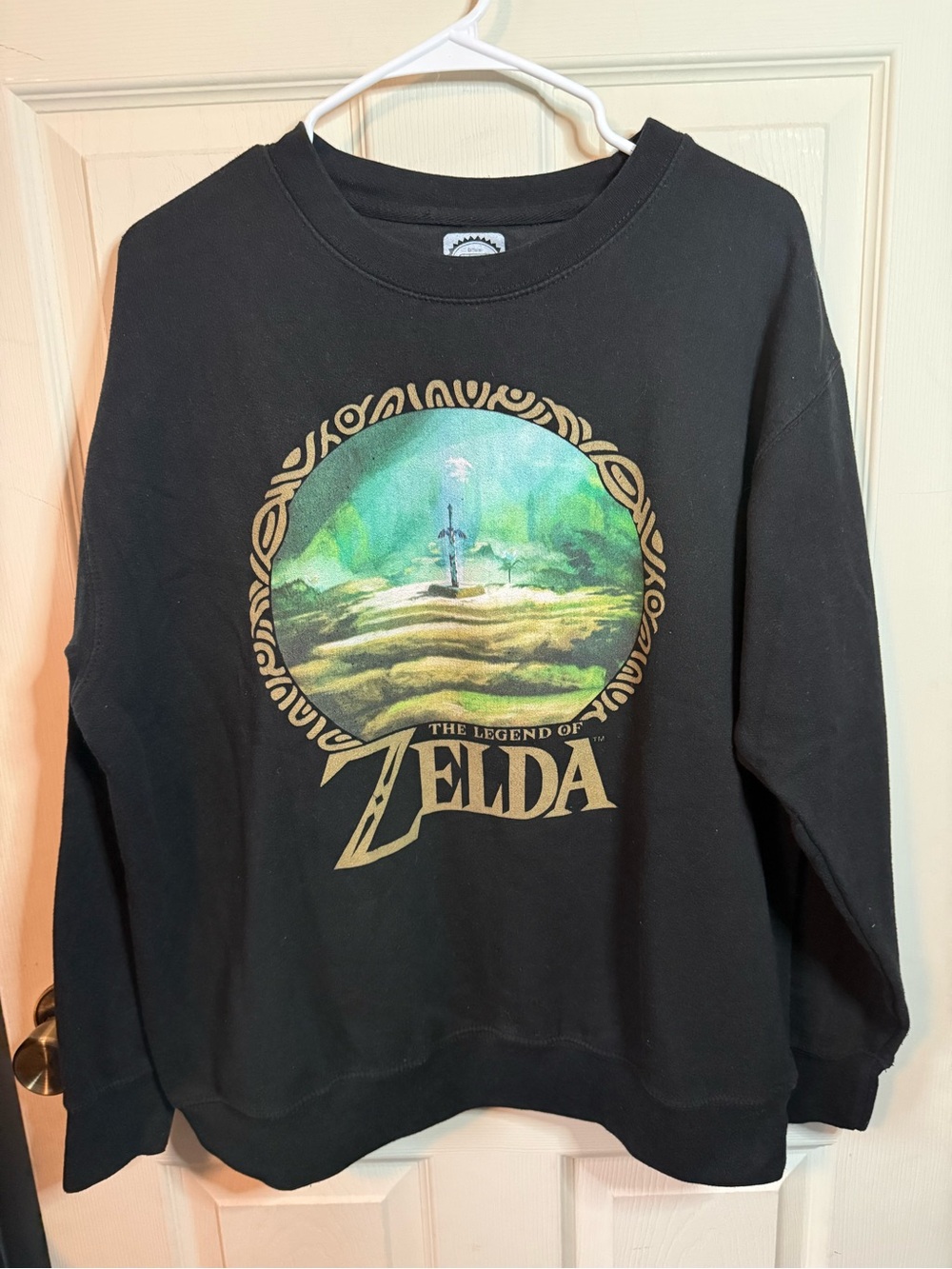 Legend of Zelda Korok Forest Black Crewneck Sweatshirt Unisex Nintendo